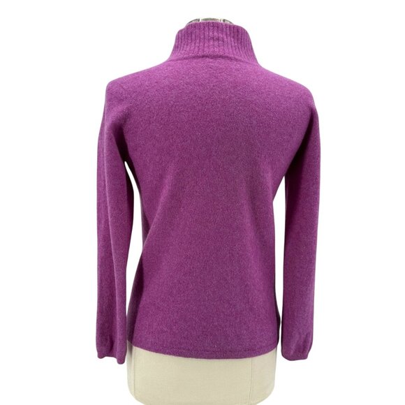 Vintage Cashmere Red by Hawick Womens Medium Sweater Pure Cashmere V-Neck - Picture 4 of 8